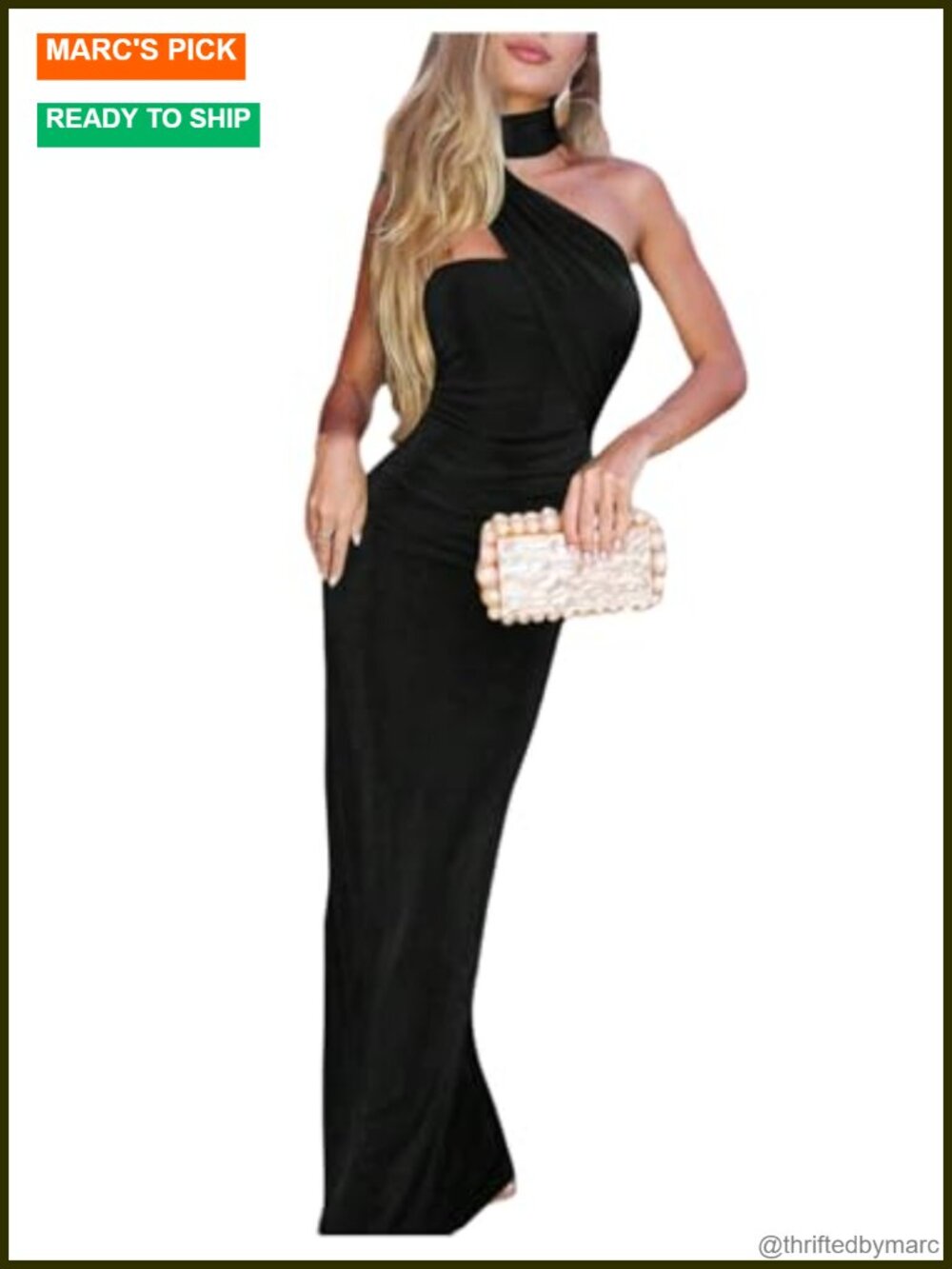 GORGLITTER Strapless Maxi Dress with Scarf Wedding Guest Formal
